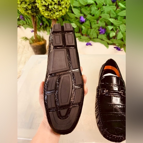 NIB Mens Genuine Leather Slip On Loafers Comfortable Casual Driving Moccasins - Picture 10 of 15